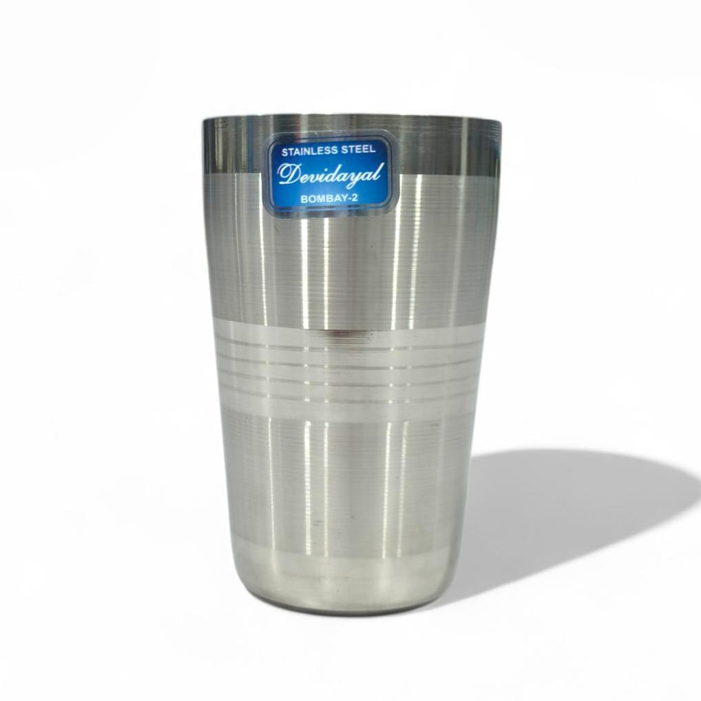 Devidayal "Thums Up" Ultra-Heavy Stainless Steel Glass (Set Of 6) – 8-Gauge Commercial Grade Tumblers – Toughest-In-Class Steel Drinkware For Home & Hospitality - image 2