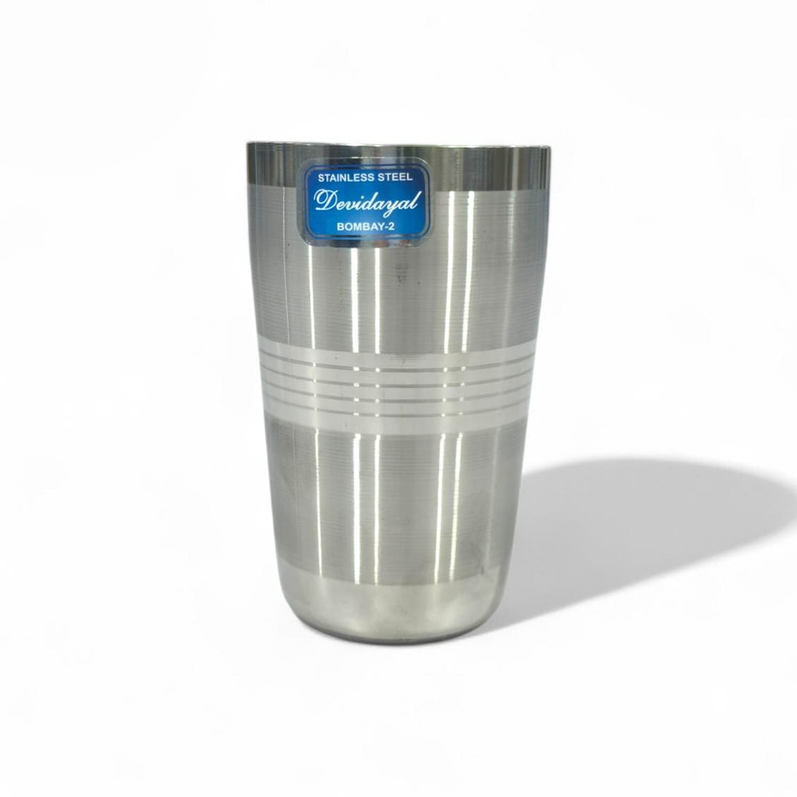 Devidayal "Thums Up" Ultra-Heavy Stainless Steel Glass (Set Of 6) – 8-Gauge Commercial Grade Tumblers – Toughest-In-Class Steel Drinkware For Home & Hospitality - image 1