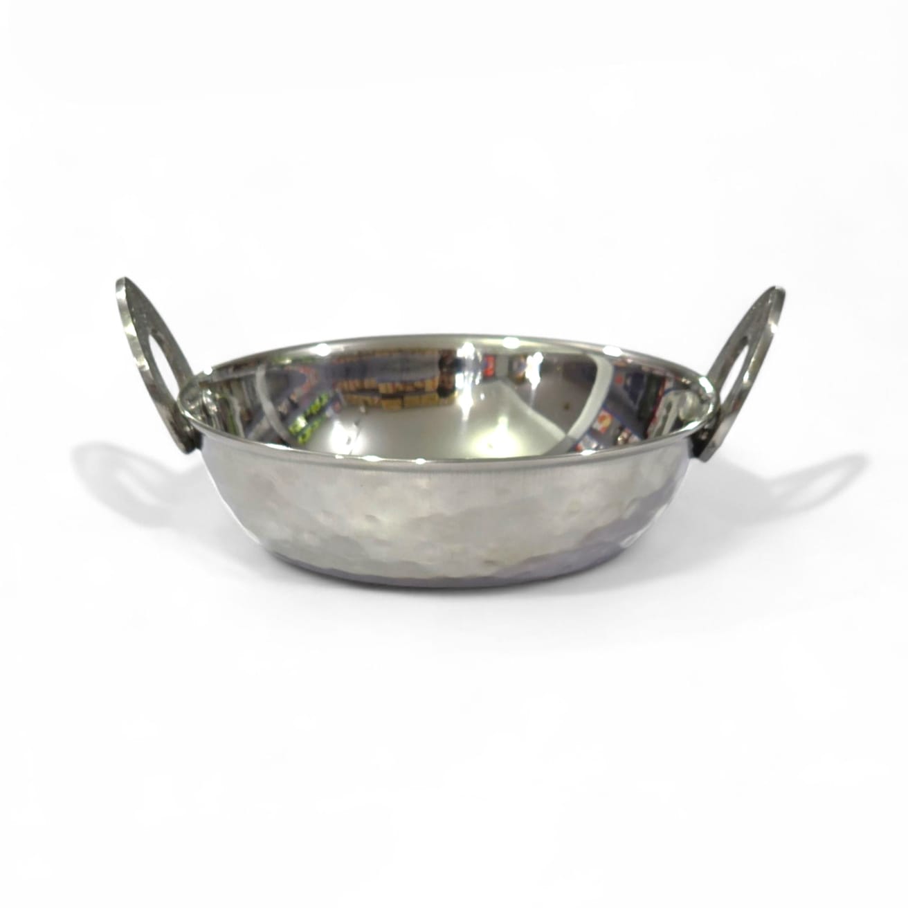 Devidayal Mathar Stainless Steel Serving Karahi – Heavy-Duty Traditional Wok-Style Serving Dish – Available In Small, Big And Large Size - image 1