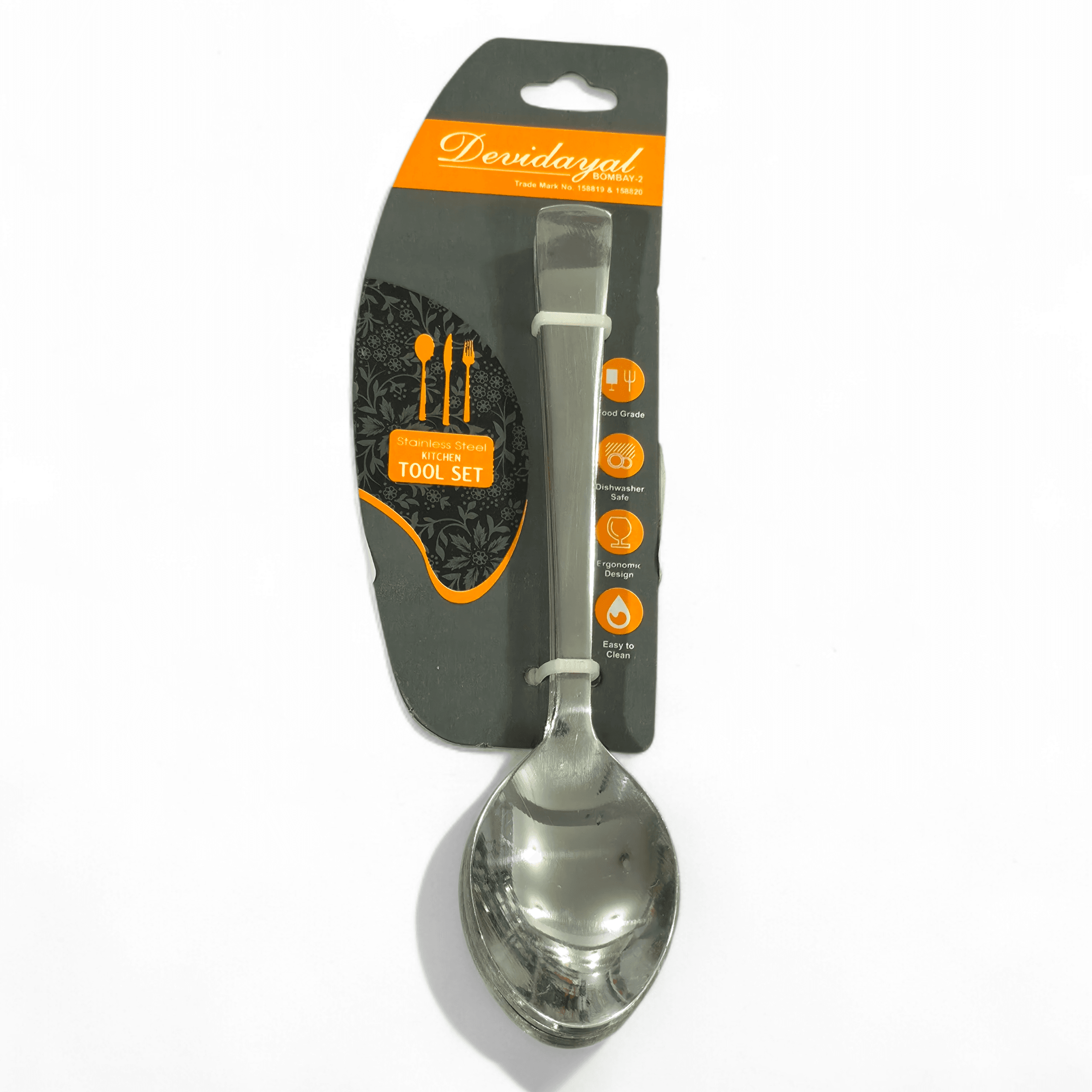Devidayal Silver Impress Baby Spoon Set Of 6 | Spoon Set | Cutlery For Dining | Set Of 6 - image 1