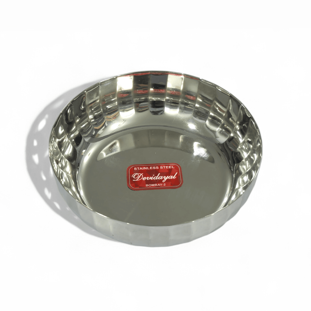 Devidayal Italian Pudding Stainless Steel Plate (Set Of 6) – Premium Flat-Base Dessert & Gravy Server – Heavy-Gauge Mirror Finish (5.5" & 6") - image 2