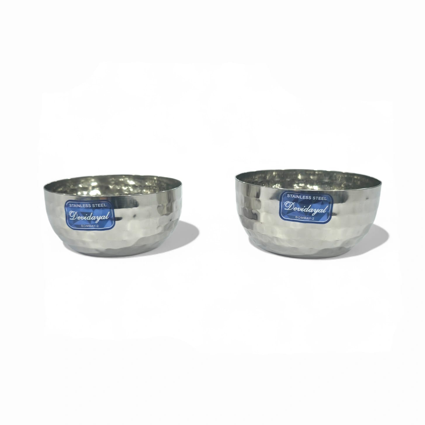 Devidayal Mathar Premium Stainless Steel Bowl (Set Of 6) – Hand-Hammered Designer Katori – Heavy-Gauge Deep Serving Bowls With Lifetime Warranty (5.5" & 6") - image 3