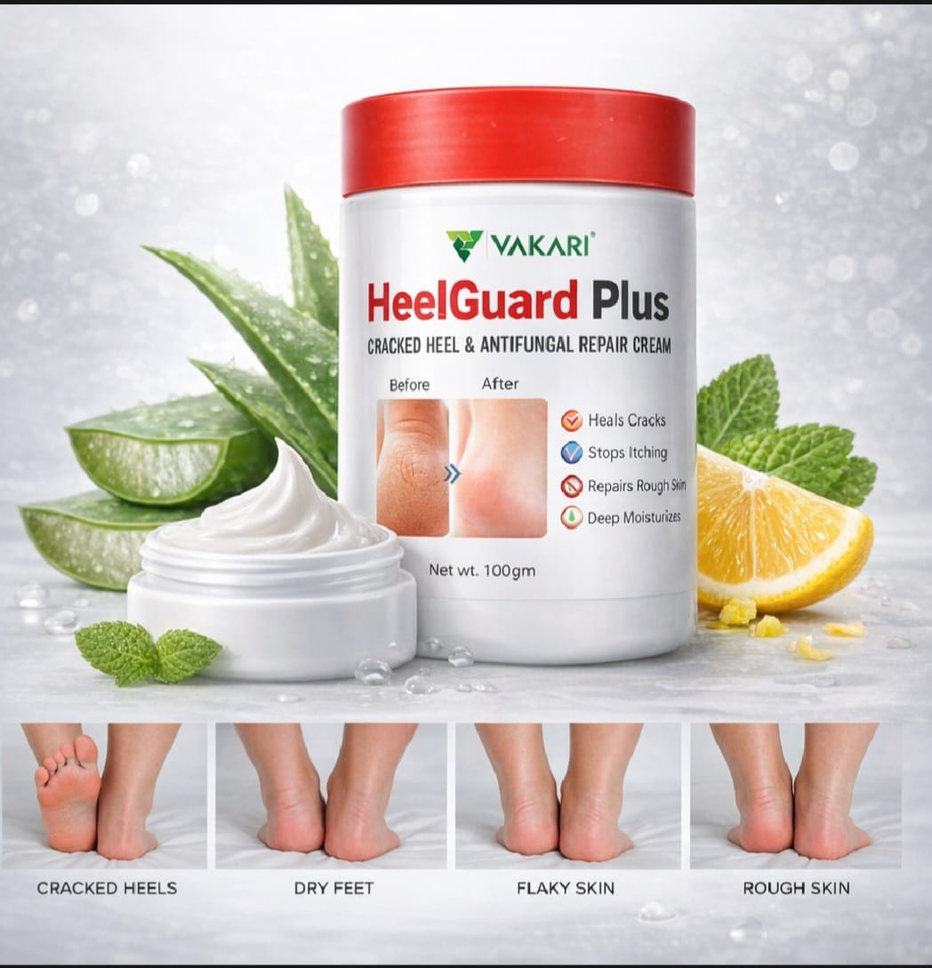 2 Pack Of Vakari Heel Guard Plus - Advanced Cracked Heel Repair Cream | Deep Moisturizing Foot Care | Removes Dry, Rough & Hard Skin | 100g - image 3