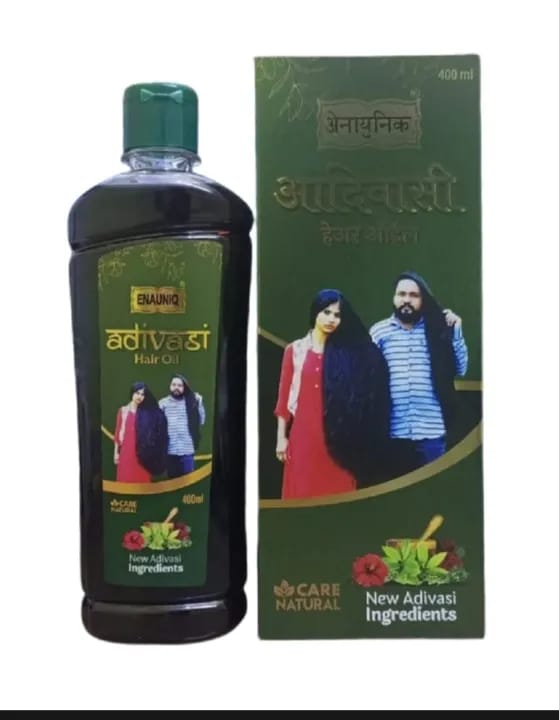 ENAUNIQ Adivasi Hair Oil 400ml | Herbal Hair Oil for Hair Fall Control, Hair Growth & Scalp Care | Made in India - image 2
