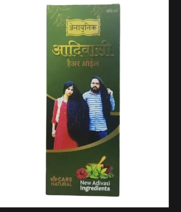 ENAUNIQ Adivasi Hair Oil 400ml | Herbal Hair Oil for Hair Fall Control, Hair Growth & Scalp Care | Made in India - image 3