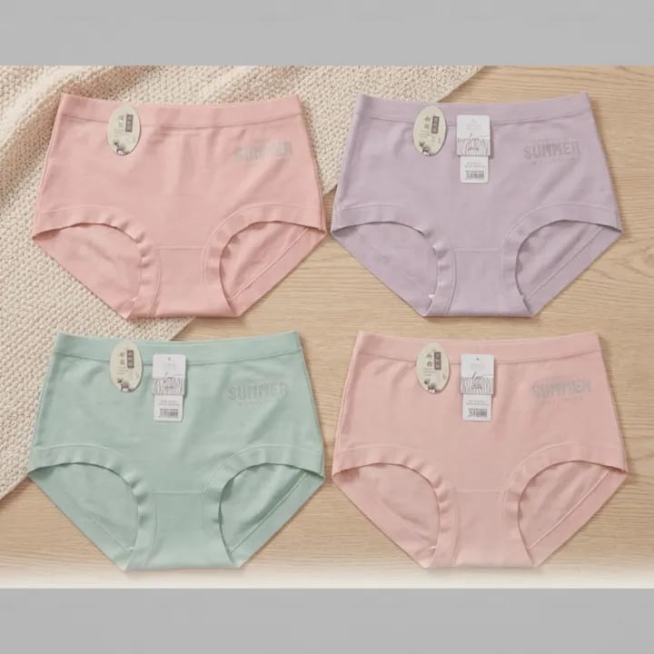 Soft Lycra Comfortable Seamless Underwear For Women (Pack Of 4) - image 2