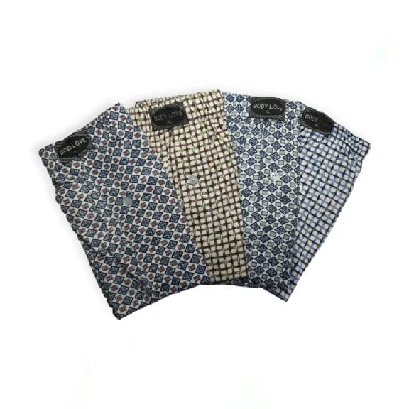 2 Pcs - Multi-Color Cotton Check Print Boxer - Underwear For Men - image 3