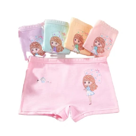 Pack Of 5Pcs Cartoon Printed Boxer Panty For Girls - Fashion | Panties For Girls And Women | Girls Innerwear | - image 2