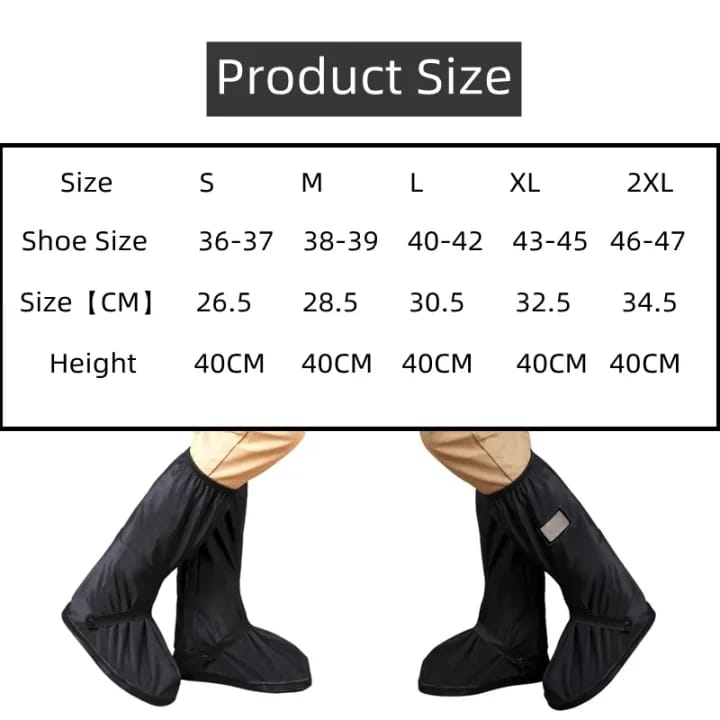 Rainproof Shoe Cover With Zipper For Men And Women - image 3