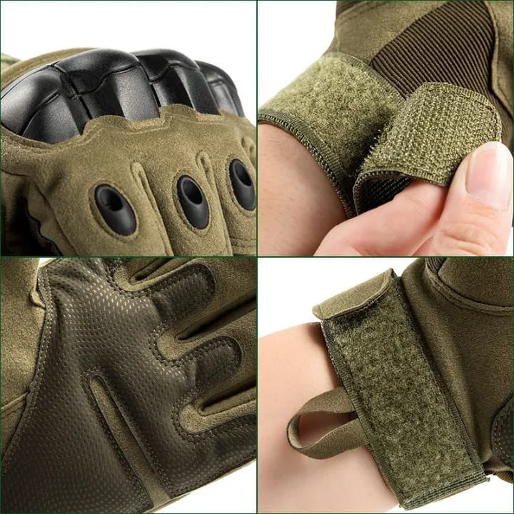 Gym Tactical Fitness Outdoor Protective Shell Antiskid Workout Riding Gloves For Men - image 3