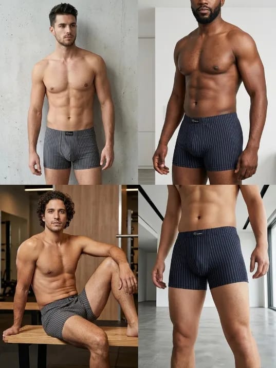Roober Original Striped Men's Underwear (Pack Of 4Pcs) - image 1