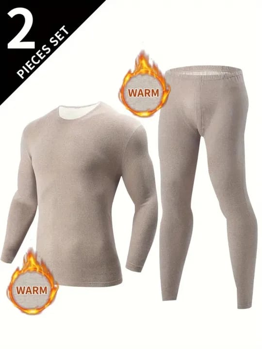 Thermal Set Top And Bottom For Men Autumn Winter Wear Slim Fit Long Sleeve Thermocot Innerwear - image 4