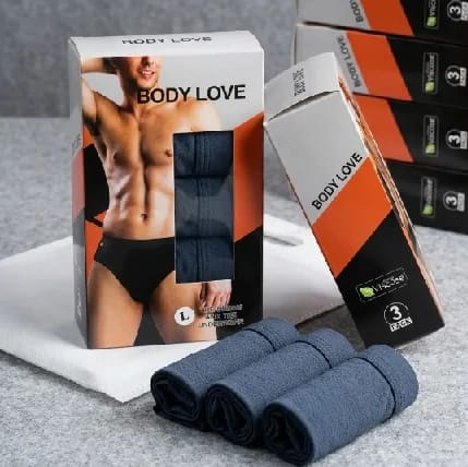 Cellulose And Elastane Mix Pack Of 3 Body Love Comfortable Briefs For Men | 3 Piece Brief Set For Men - image 1
