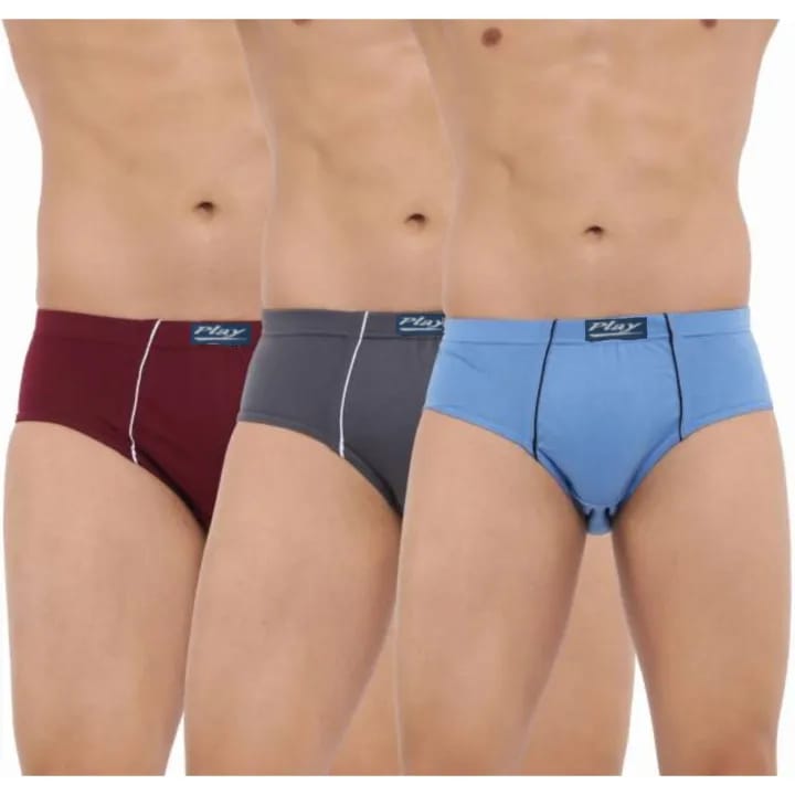 Play Smart Cut Brief Underwear For Men (Pack Of 3 Pcs)