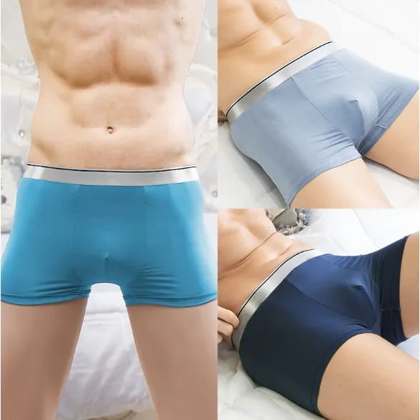 2 Pcs Mens Boxers Shorts Underwear Briefs Soft Trunks Underpants - image 1
