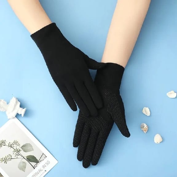 Sun Protection Outdoor Activities Gloves With Outer Grip And Fur Inside For Men And Women - image 2