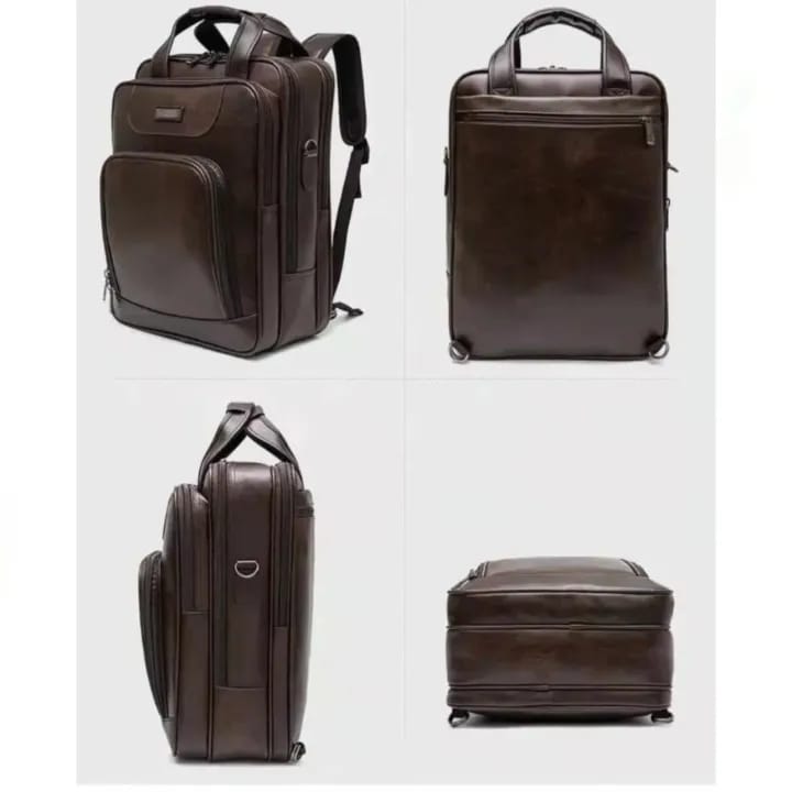 Star Dragon 3 In 1 PU Leather Multifunction Business Casual Bag For Men - image 2