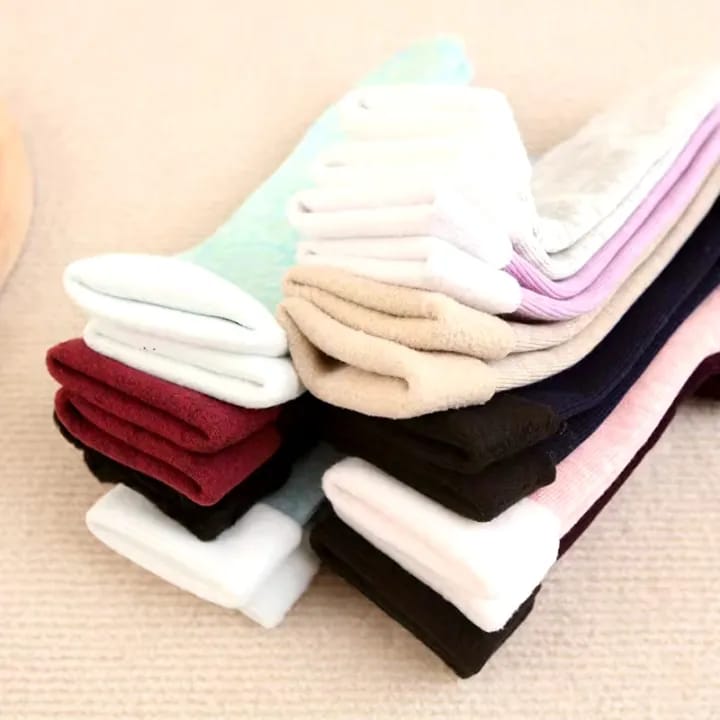 Pack Of 6 Pairs Women's Thermal Winter Snow Socks - image 2