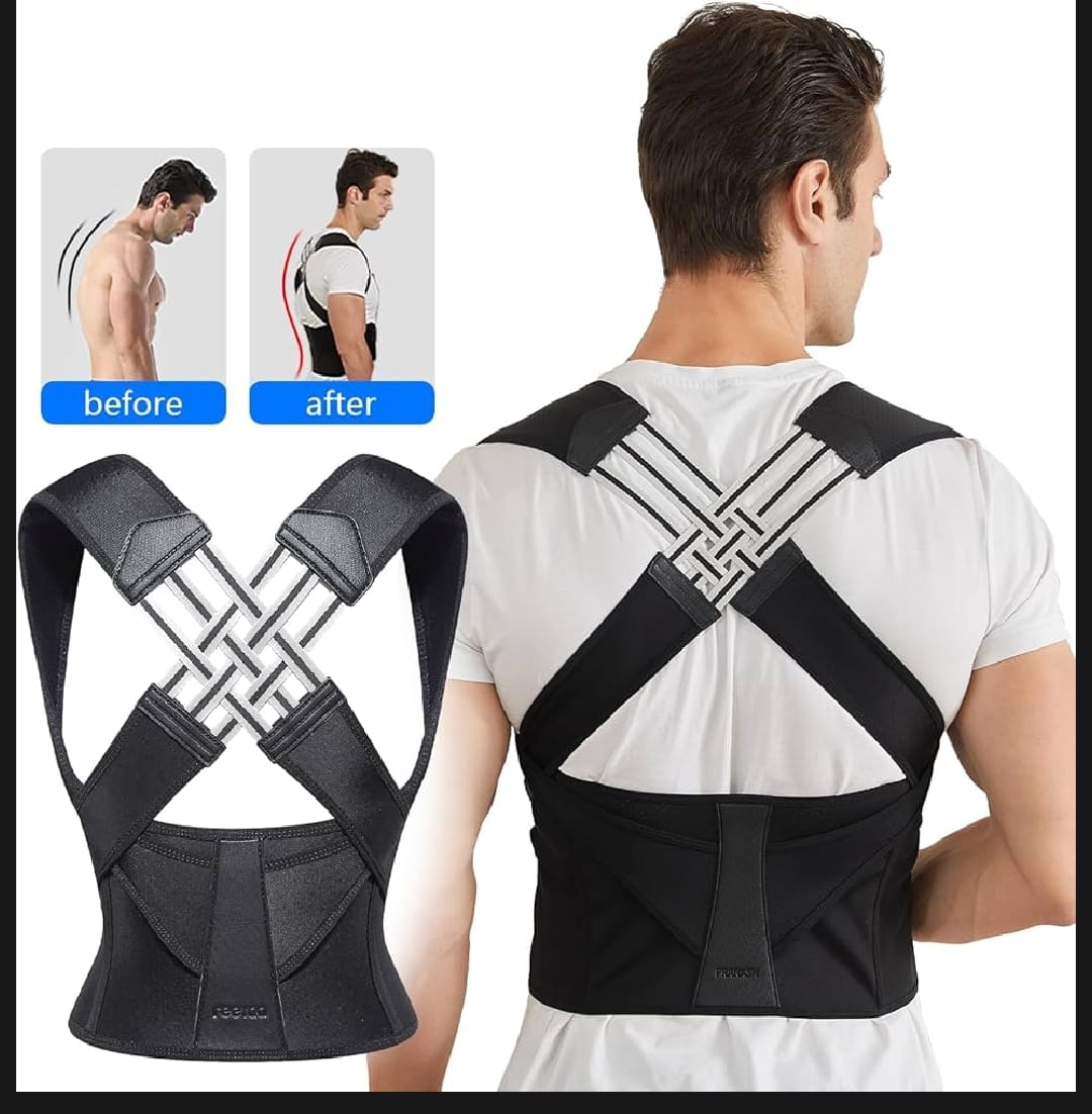 Adjustable Back Posture Belt Office Home Gym Back Straightener Posture Corrector - image 5