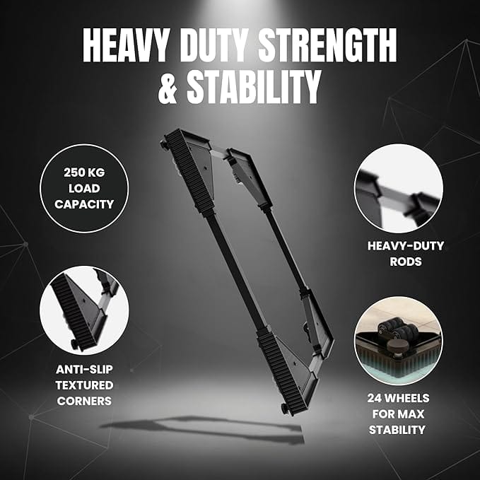 Multifunction Movable Washing Machine Base Fridge Stand Holder Refrigerator Trolley - image 2