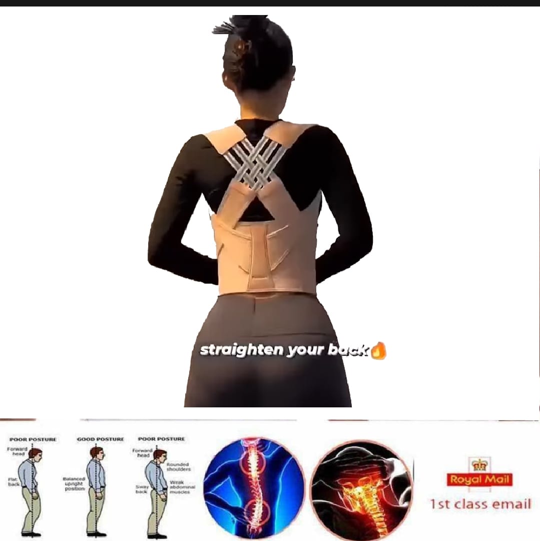 Adjustable Back Posture Belt Office Home Gym Back Straightener Posture Corrector - image 3