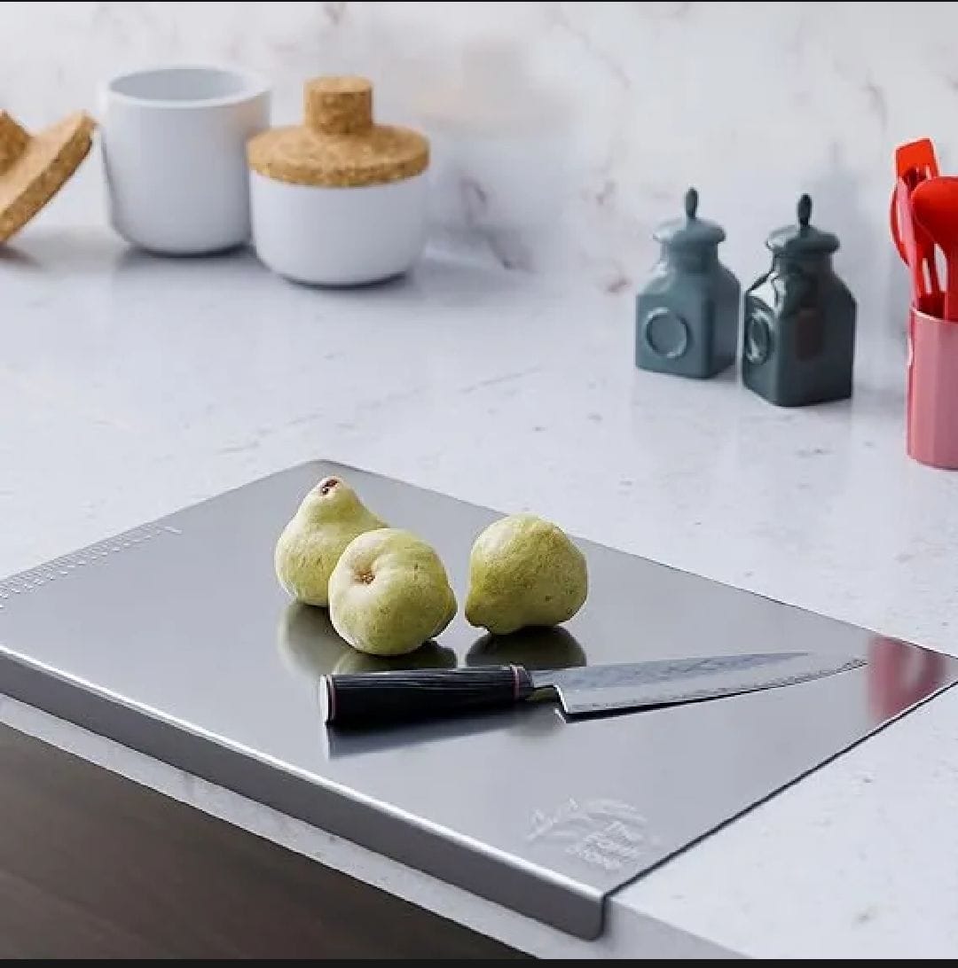 Stainless Steel Chopping Board, Cutting Board for Kitchen – Heavy Duty, Non-Slip, Rust Resistant, Easy to Clean - image 1