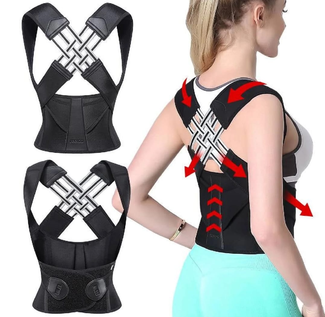 Adjustable Back Posture Belt Office Home Gym Back Straightener Posture Corrector - image 2