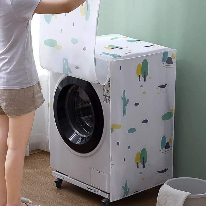 Washing Machine Cover Blue Waterproof 6 To 8 Kg - image 1