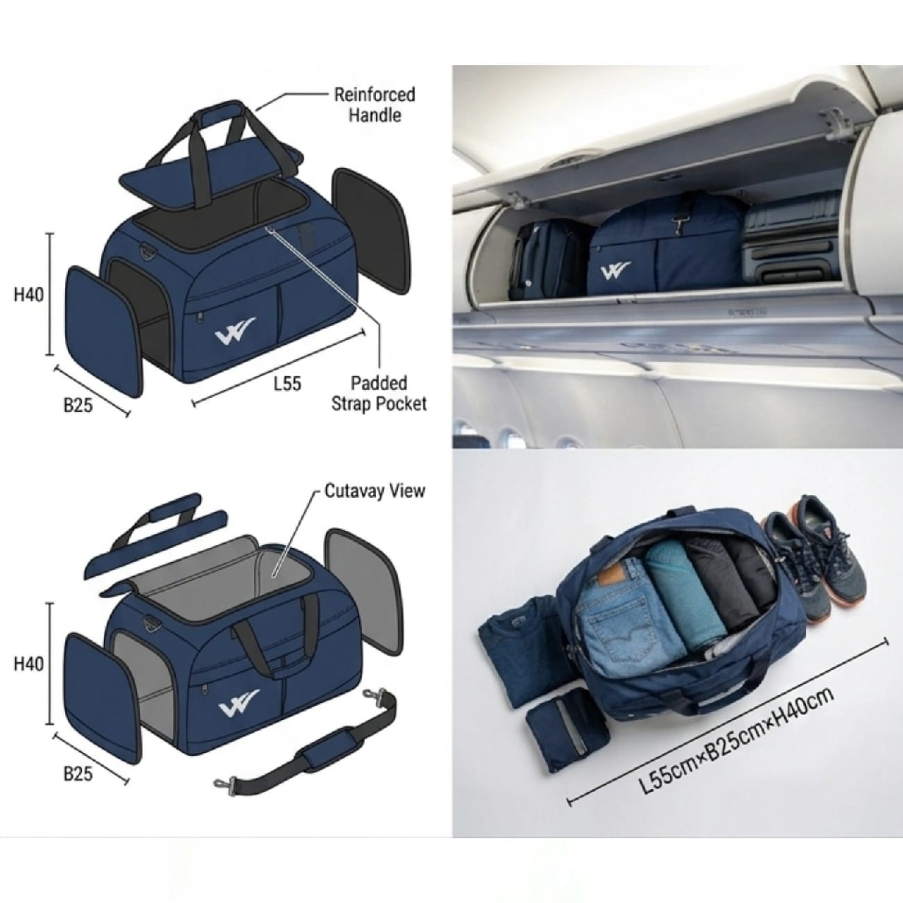 21" Large Capacity Outdoor Travel Odobo Bag For Unisex - image 2