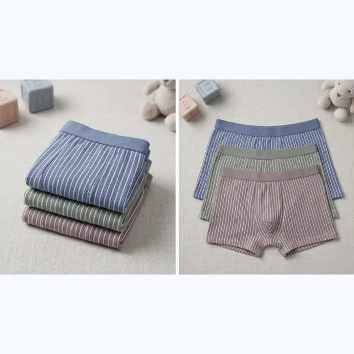 Kids Cotton Rib Boxer Briefs (Pack of 3) | Soft Breathable Stretch Underwear for Boys - image 3