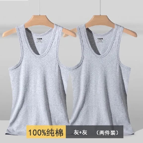 Crocodile Cotton Sleeveless Undershirt Fine Vest For Men (Pack Of 2) - image 3