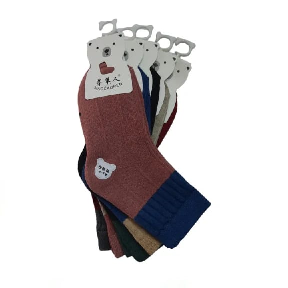 5 Pairs Cute Korean Baby Socks - 4 To 8 Yrs - image 3