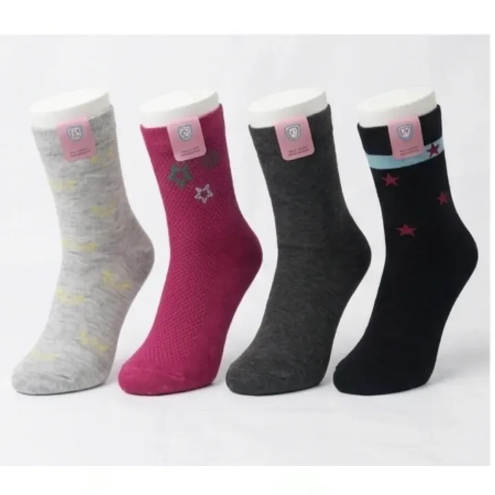 Pack Of 5 Pairs Solid Summer Mid Calf Socks For Women - image 2