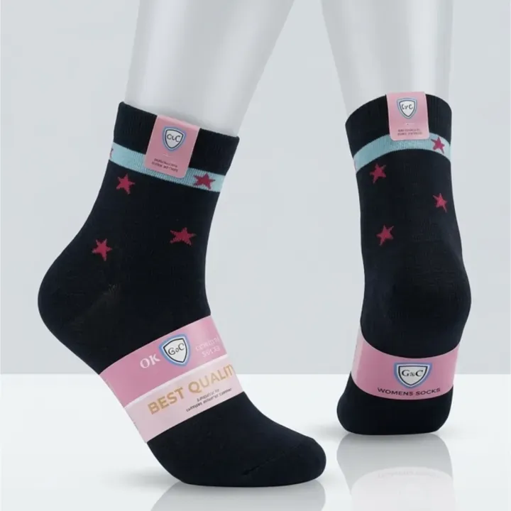 Pack Of 5 Pairs Solid Summer Mid Calf Socks For Women - image 3