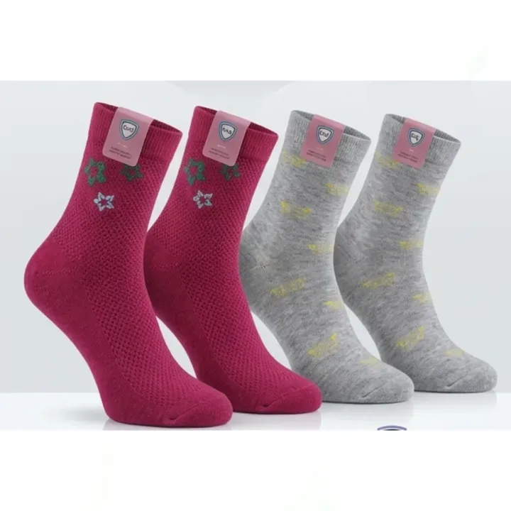 Pack Of 5 Pairs Solid Summer Mid Calf Socks For Women - image 4