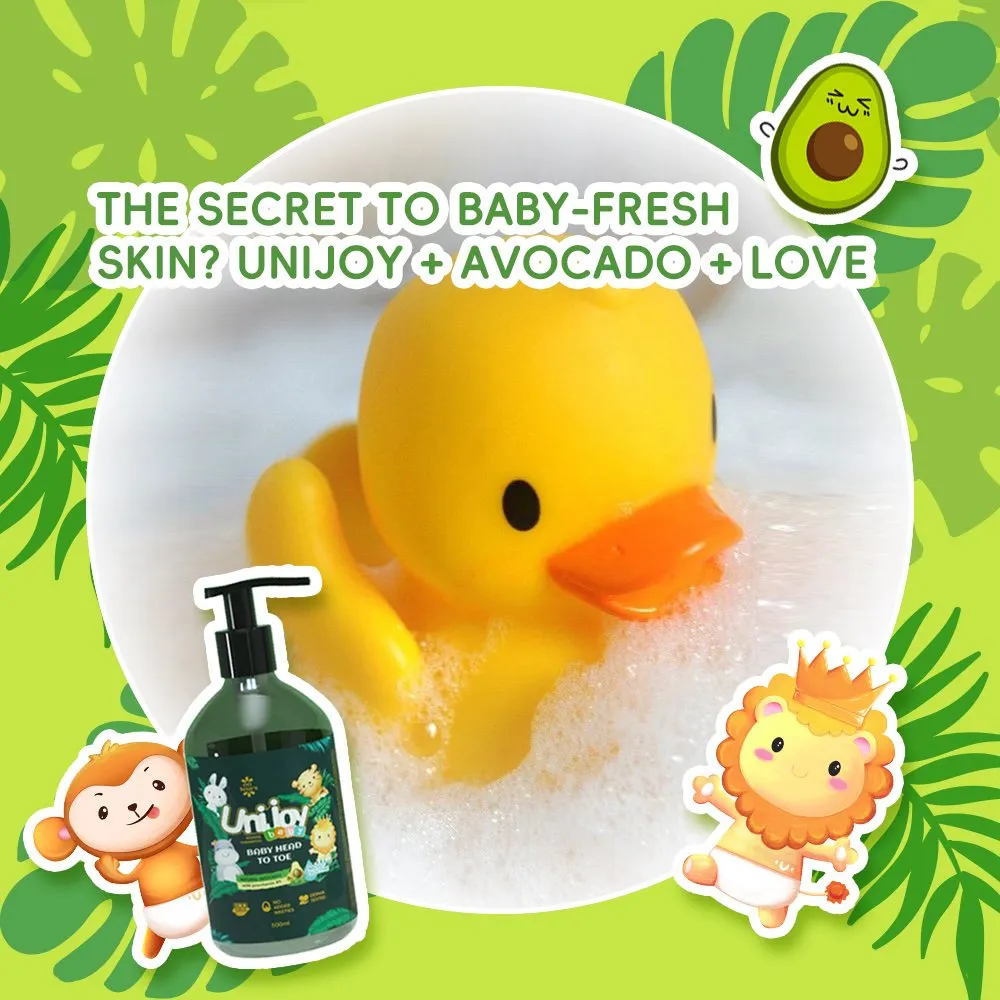 Unijoy Baby Head To Toe | Natural Avacado Shampoo And Body Wash For Kids - 480ml - image 2