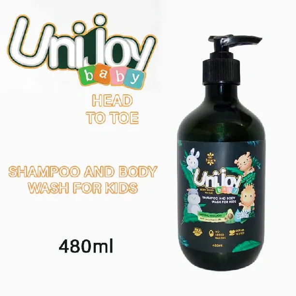 Unijoy Baby Head To Toe | Natural Avacado Shampoo And Body Wash For Kids - 480ml - image 1