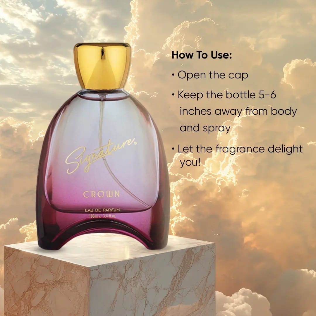 Signature CROWN ROYAL Eau De Parfum (EDP) For Her - 100ml (3.4 fl.oz.) Signature Perfume - image 2
