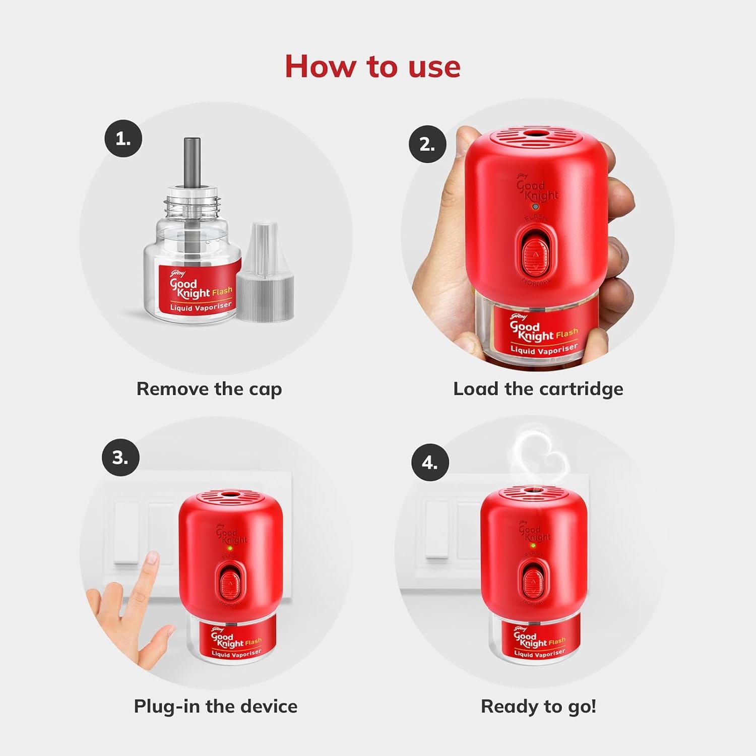 Godrej Good knight Flash Combi - 1 Machine + 1 Flash Liquid Vaporizer (45ml) - image 4