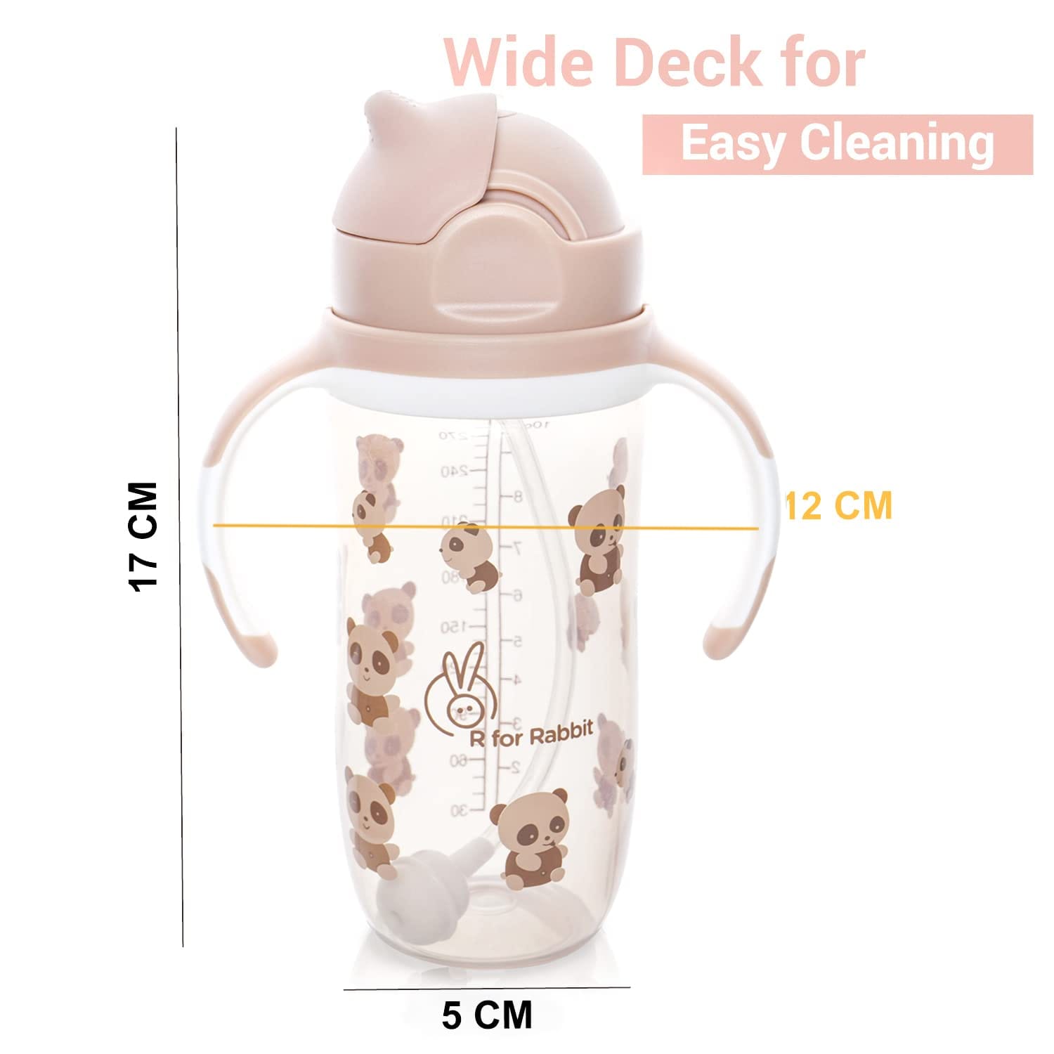 R For Rabbit Bubble Sipper 300ml | Spill Free Baby Sipper For 9 months+ Babies | BPA FREE & PolyPopylene Material - image 4