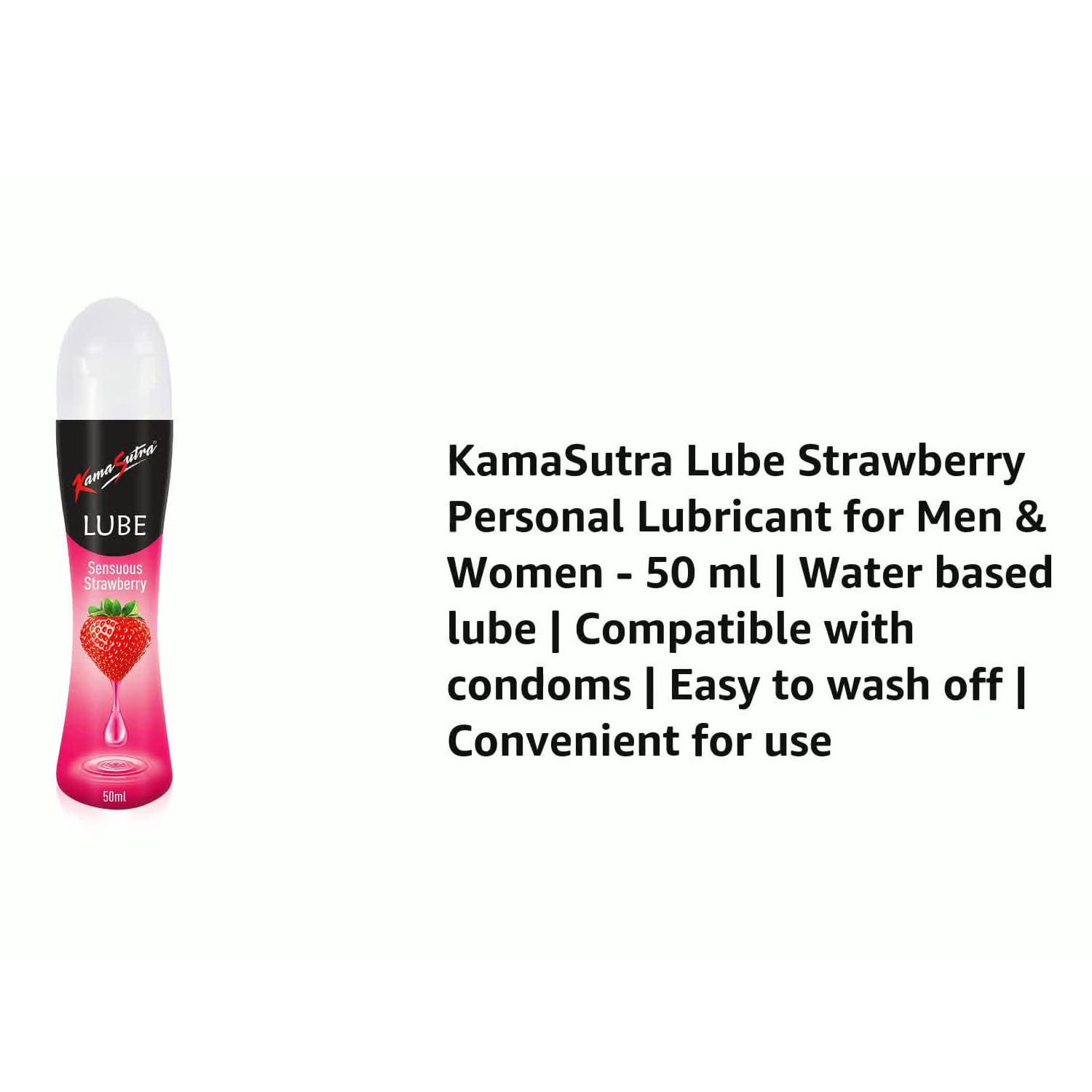 Ks Strawberry Lube - 50ml Flavoured Lube ( Kamasutra Lube ) - image 3