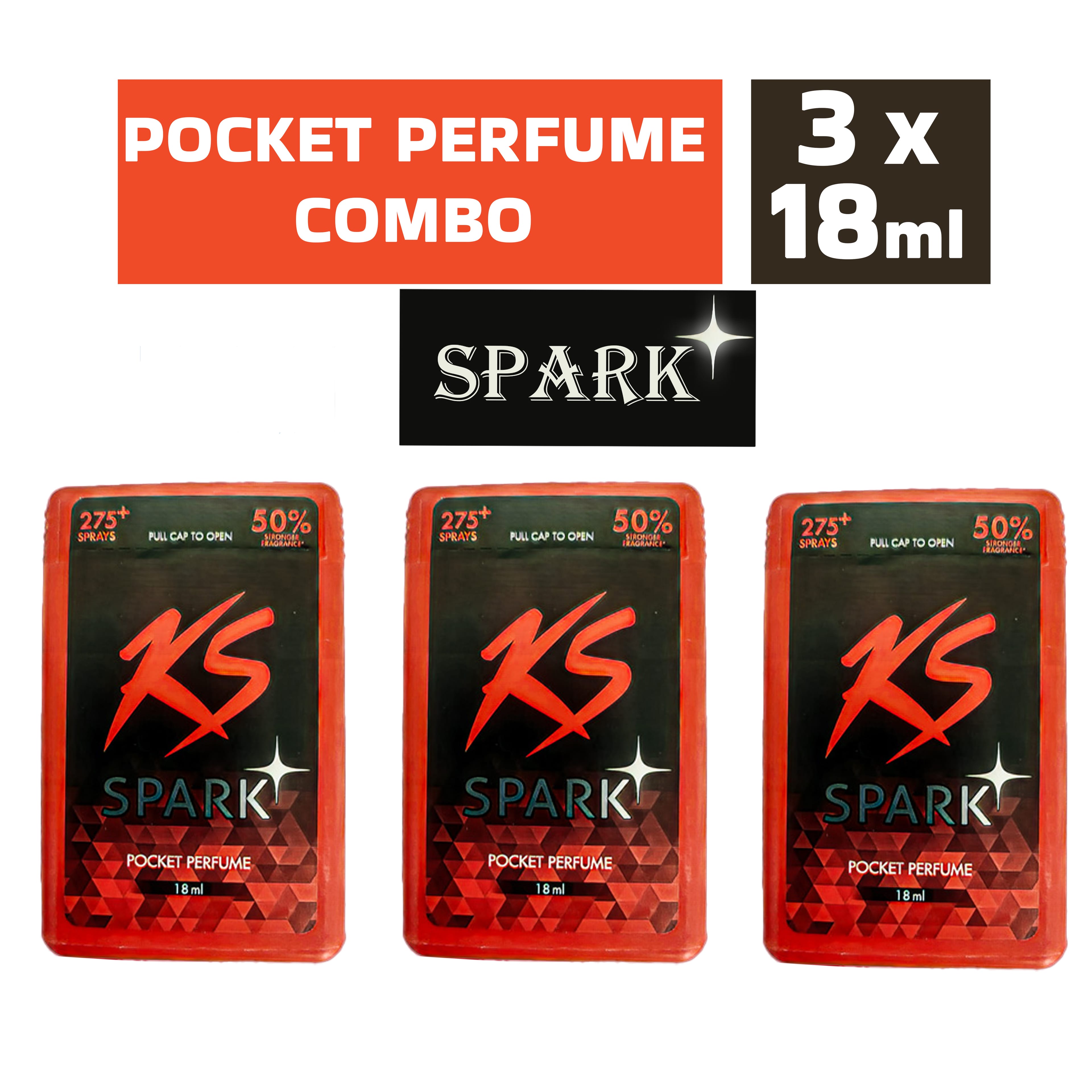 Pocket Perfume Combo (18ml Per Pack) Good morning, Voyage And KS Spark (Set Of 12) 275+ Sprays - image 2