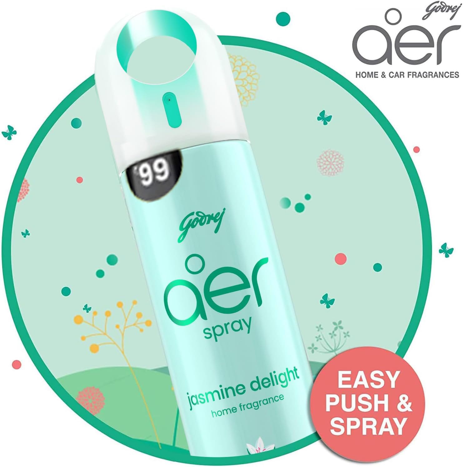 Godrej Aer Spray Jasmine Delight Home Fragnance 220ml - image 4