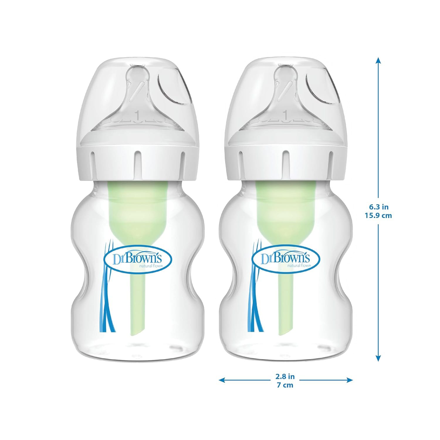 Dr. Brown's 5 oz/150 ml Options+ Wide-Neck Bottle | 2 Bottles Per Pack | WB52600-ESX - image 4