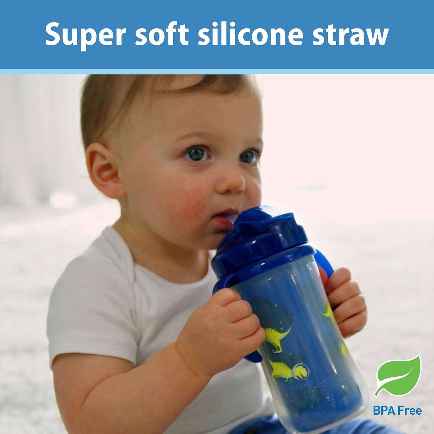 Dr. Brown's Milestones Insulated Straw Cup of 330ml / 10oz | Spill-Proof For 12 months above (TC012002) - image 4