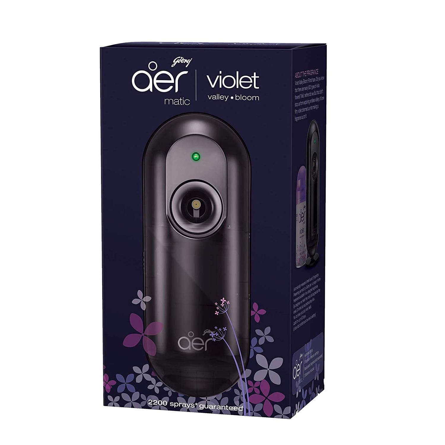 Aer Matic / Automatic Room Freshner Combi - 2200 Sprays Guranteed - Violet Valley Bloom - image 4