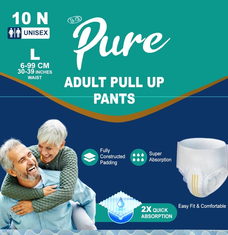 Pure Adult Pull Up Pants, Large size(L),10 Pcs - image 5