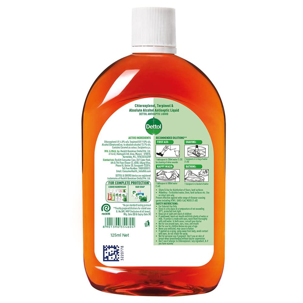 Dettol Antiseptic Liquid 125ml Germ Defence - image 5