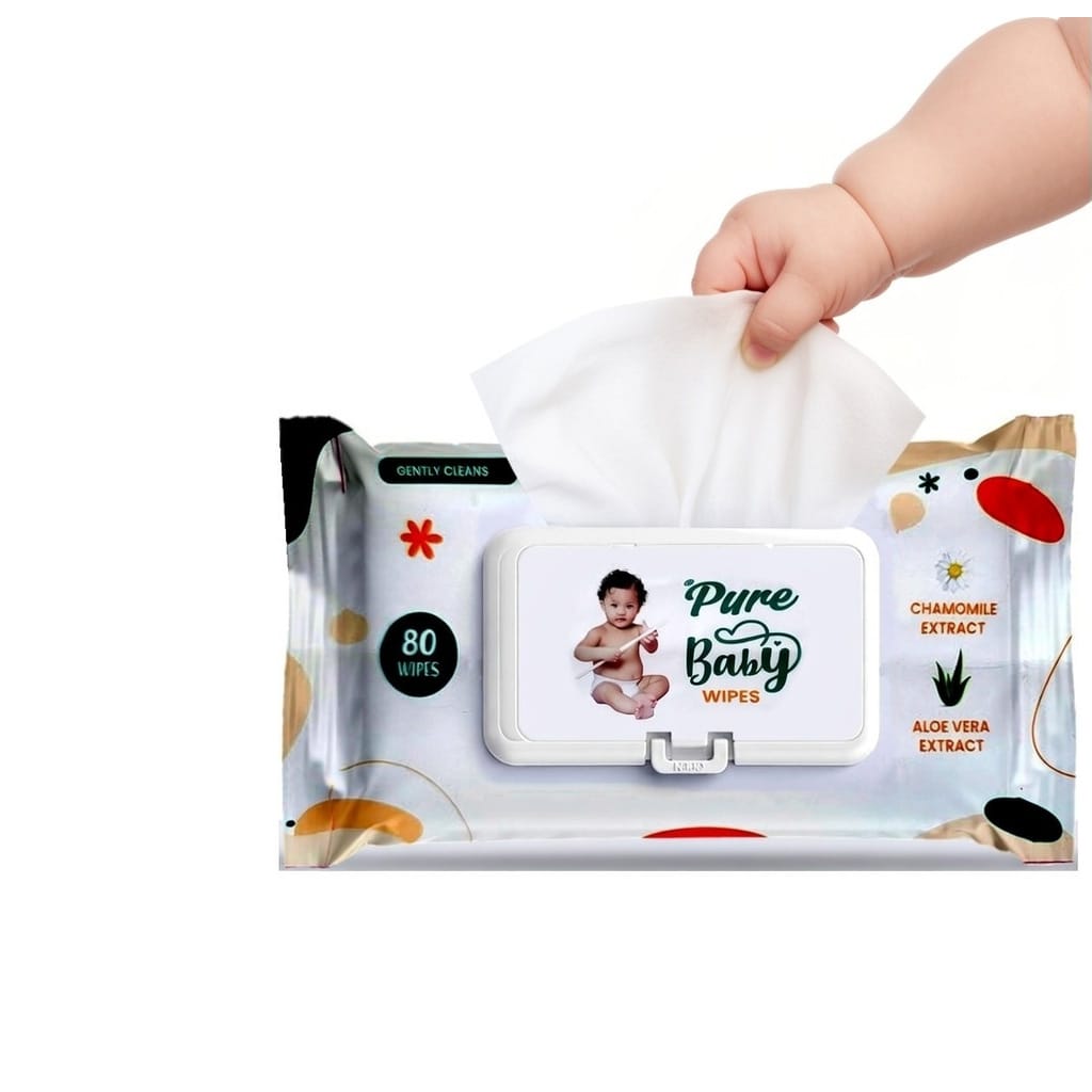 Pure Baby Wipes(80 wipes),gently cleanses and refreshes baby's skin - image 5