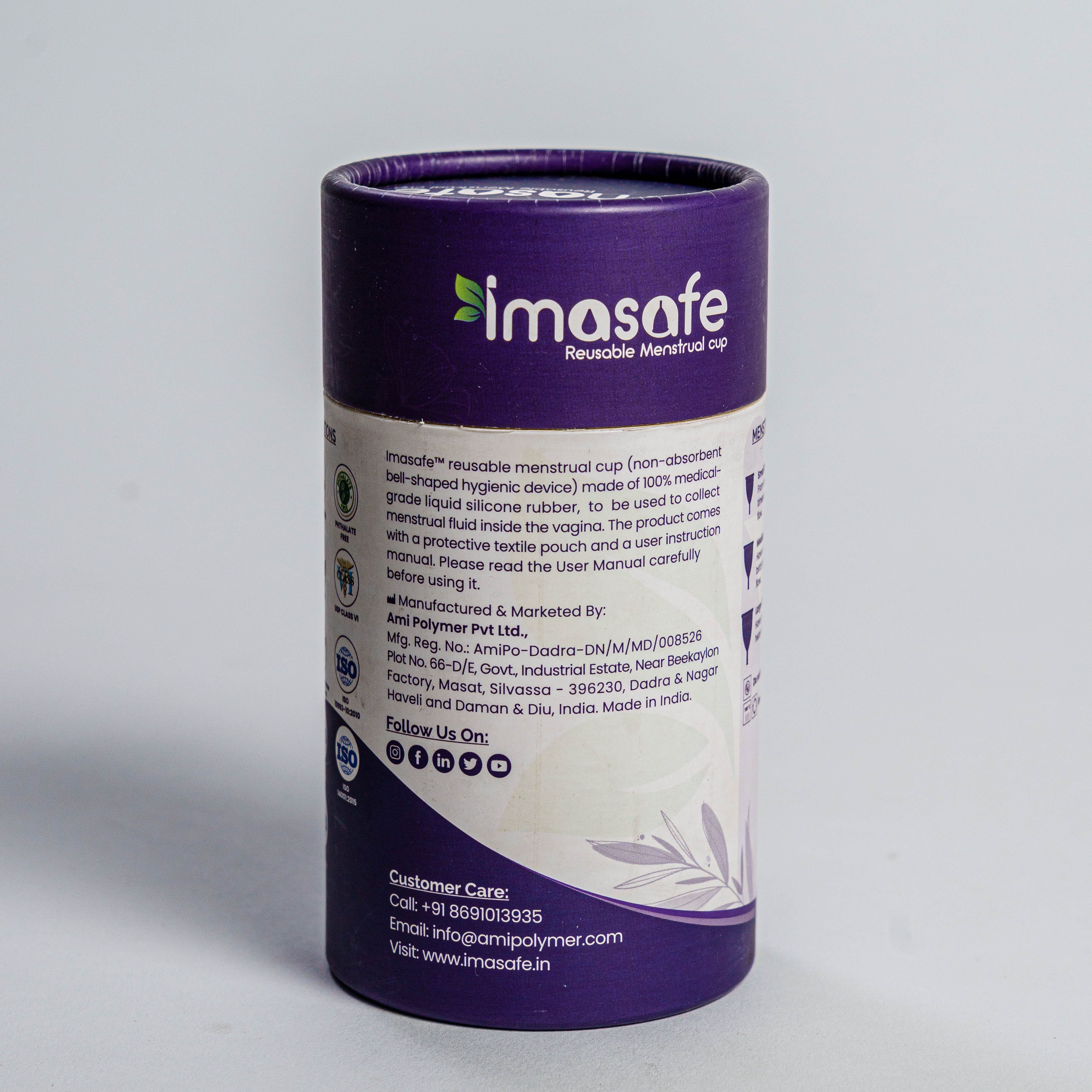 Imasafe Reuseable Menstrual Cup of 30ml (Large)- Protection For Upto 8hrs - image 4